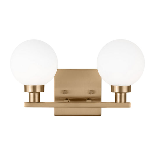 Clybourn Two Light Bath Vanity in Satin Brass