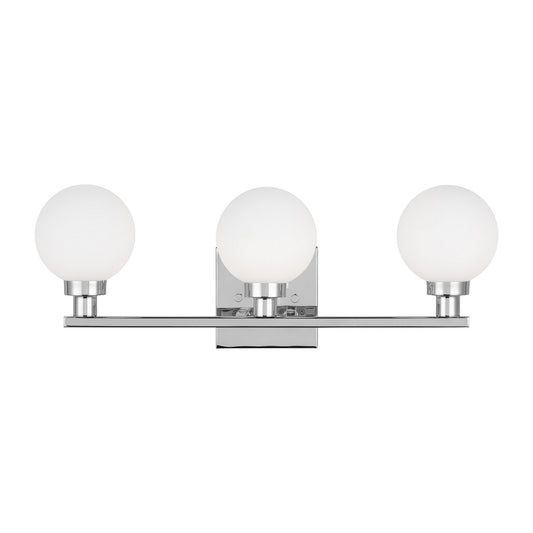 Clybourn Three Light Bath Vanity in Chrome