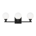 Clybourn Three Light Bath Vanity in Midnight Black