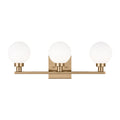 Clybourn Three Light Bath Vanity in Satin Brass
