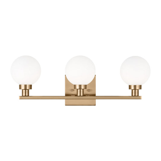 Clybourn Three Light Bath Vanity in Satin Brass