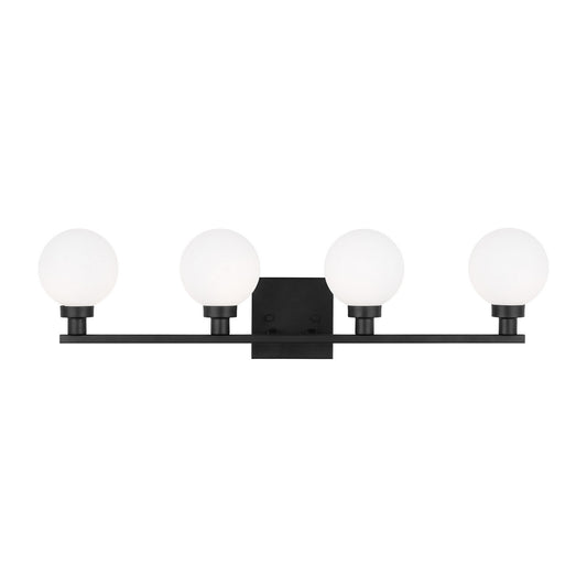 Clybourn Four Light Bath Vanity in Midnight Black