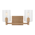 Fullton Two Light Bath Vanity in Satin Brass