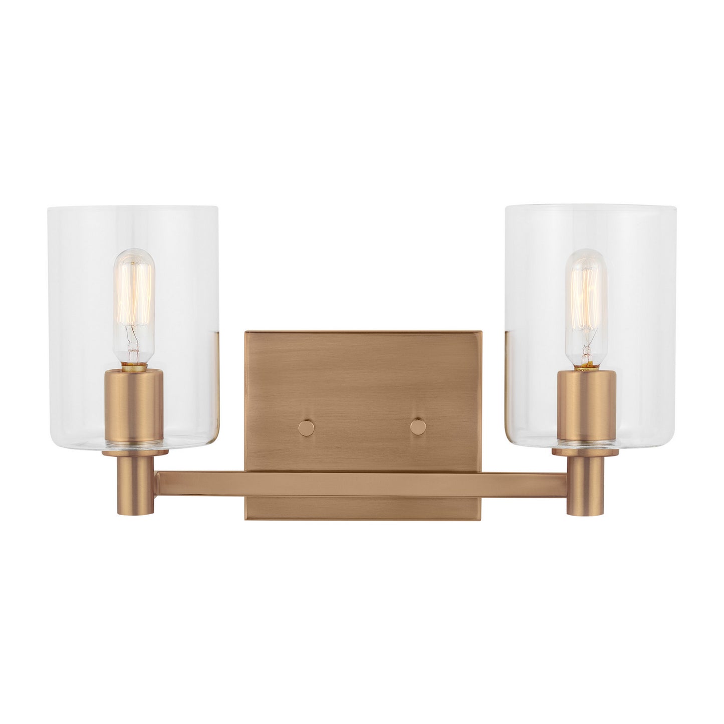 Fullton Two Light Bath Vanity in Satin Brass