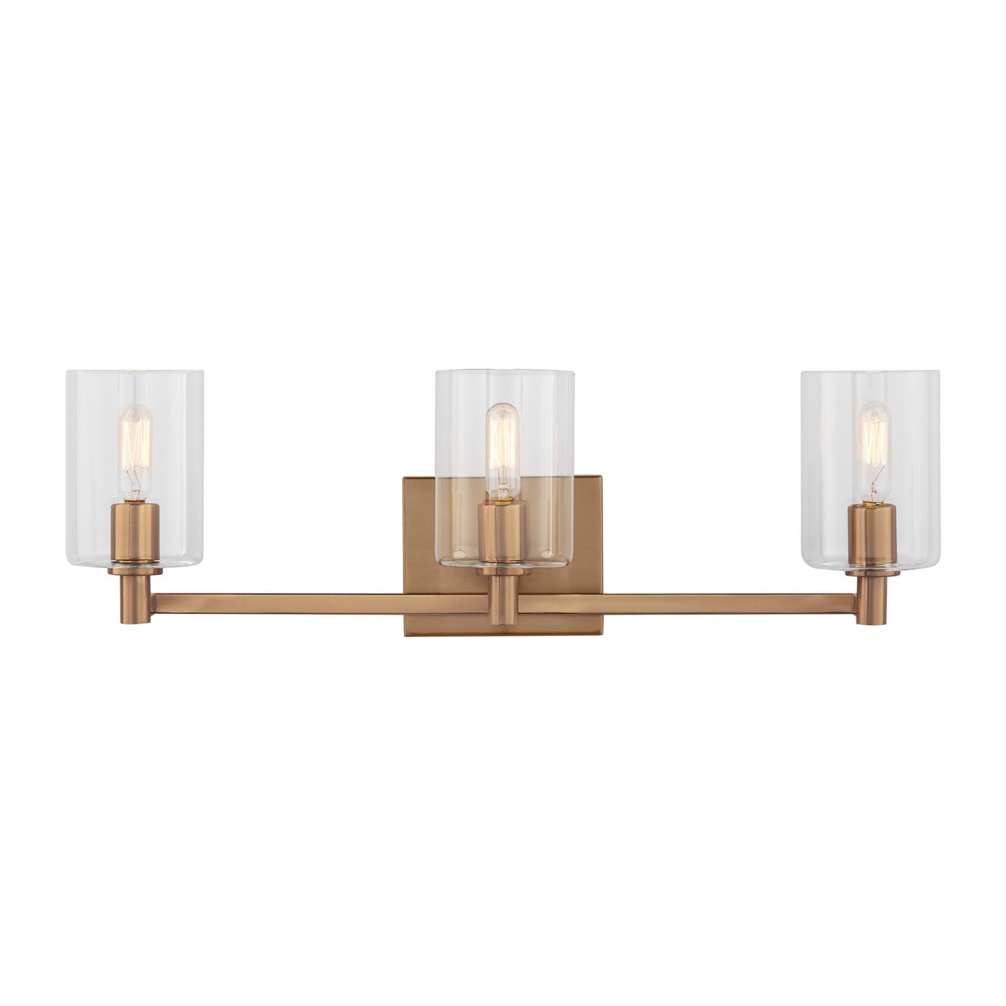 Fullton LED Bath Wall Sconce in Satin Brass