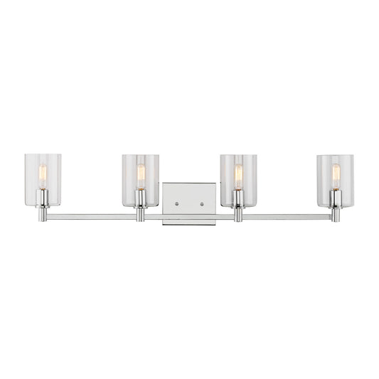 Fullton Four Light Bath Vanity in Chrome