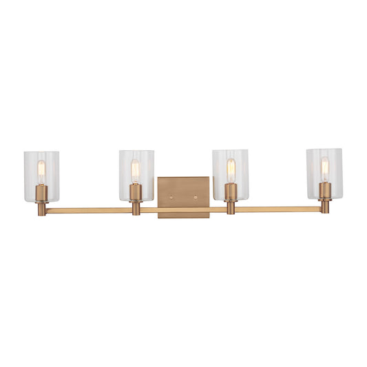 Fullton Four Light Bath Vanity in Satin Brass