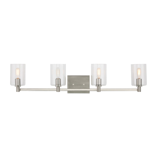 Fullton Four Light Bath Vanity in Brushed Nickel
