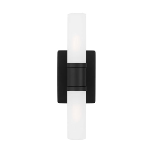 Keaton Two Light Bath Vanity in Midnight Black