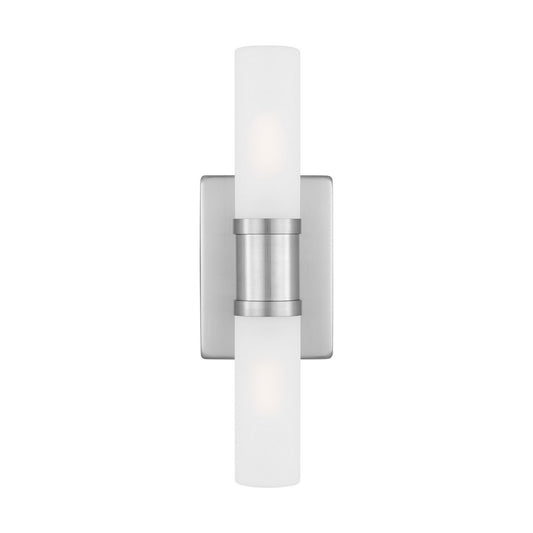 Keaton Two Light Bath Vanity in Brushed Nickel