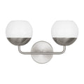 Alvin Two Light Bath Vanity in Brushed Nickel