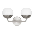 Alvin LED Bath Wall Sconce in Brushed Nickel