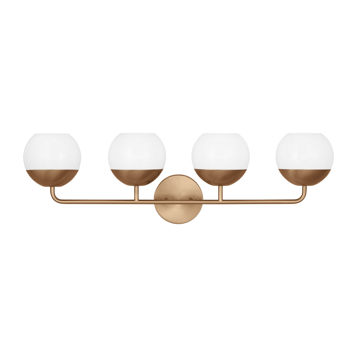 Alvin LED Bath Wall Sconce in Satin Brass