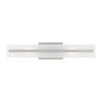Dex Two Light Bath Vanity in Brushed Nickel