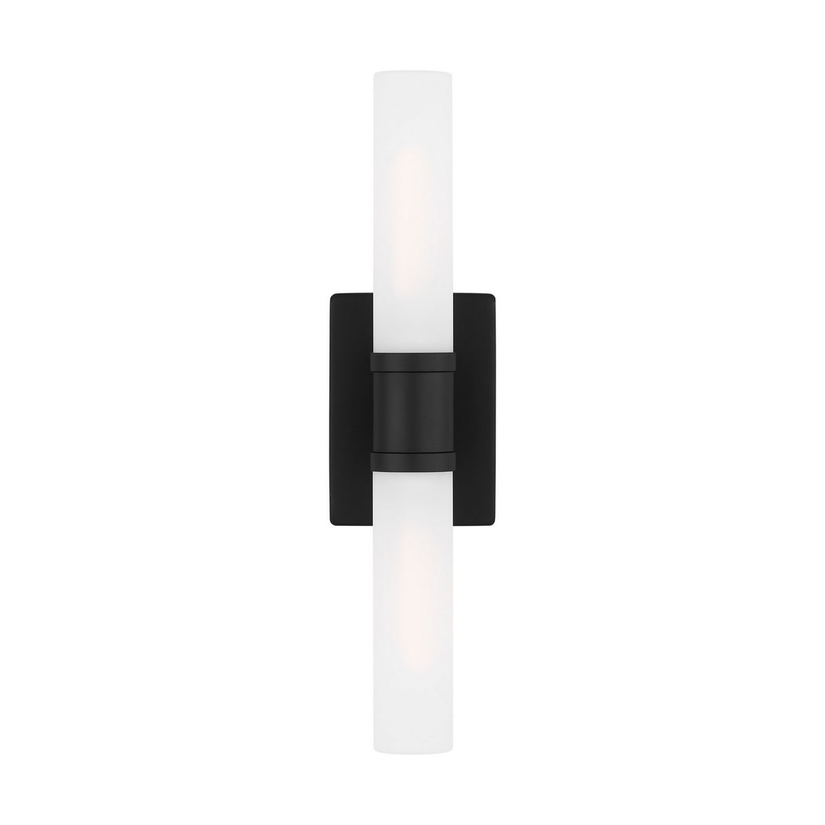 Keaton Two Light Bath Vanity in Midnight Black