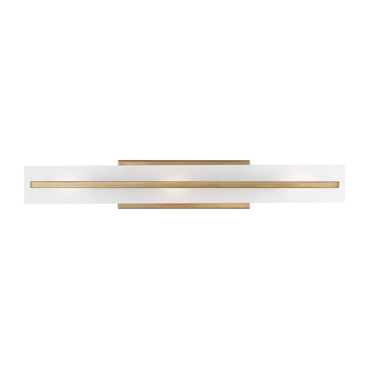 Dex Three Light Bath Vanity in Satin Brass