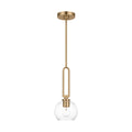 Codyn One Light Pendant in Satin Brass