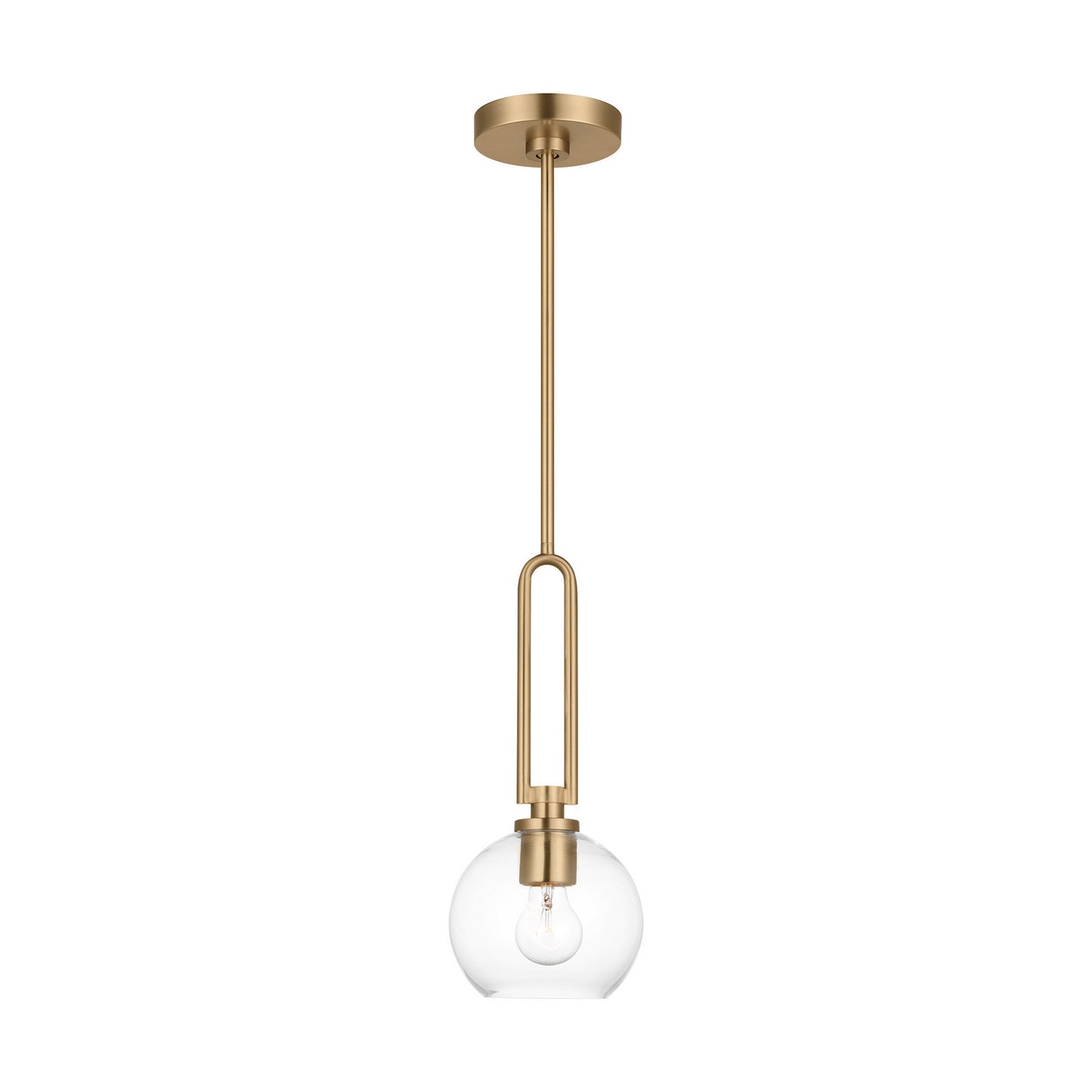 Codyn One Light Pendant in Satin Brass