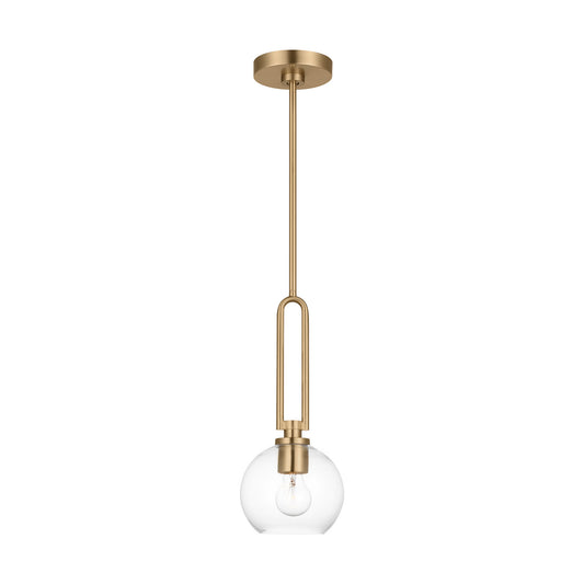 Codyn One Light Pendant in Satin Brass