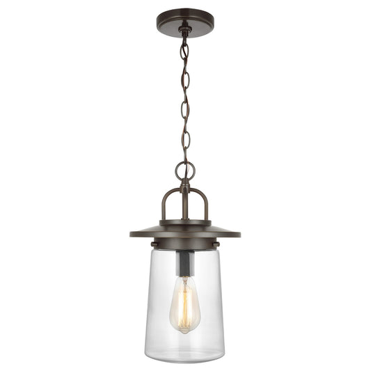 Tybee One Light Outdoor Pendant in Antique Bronze