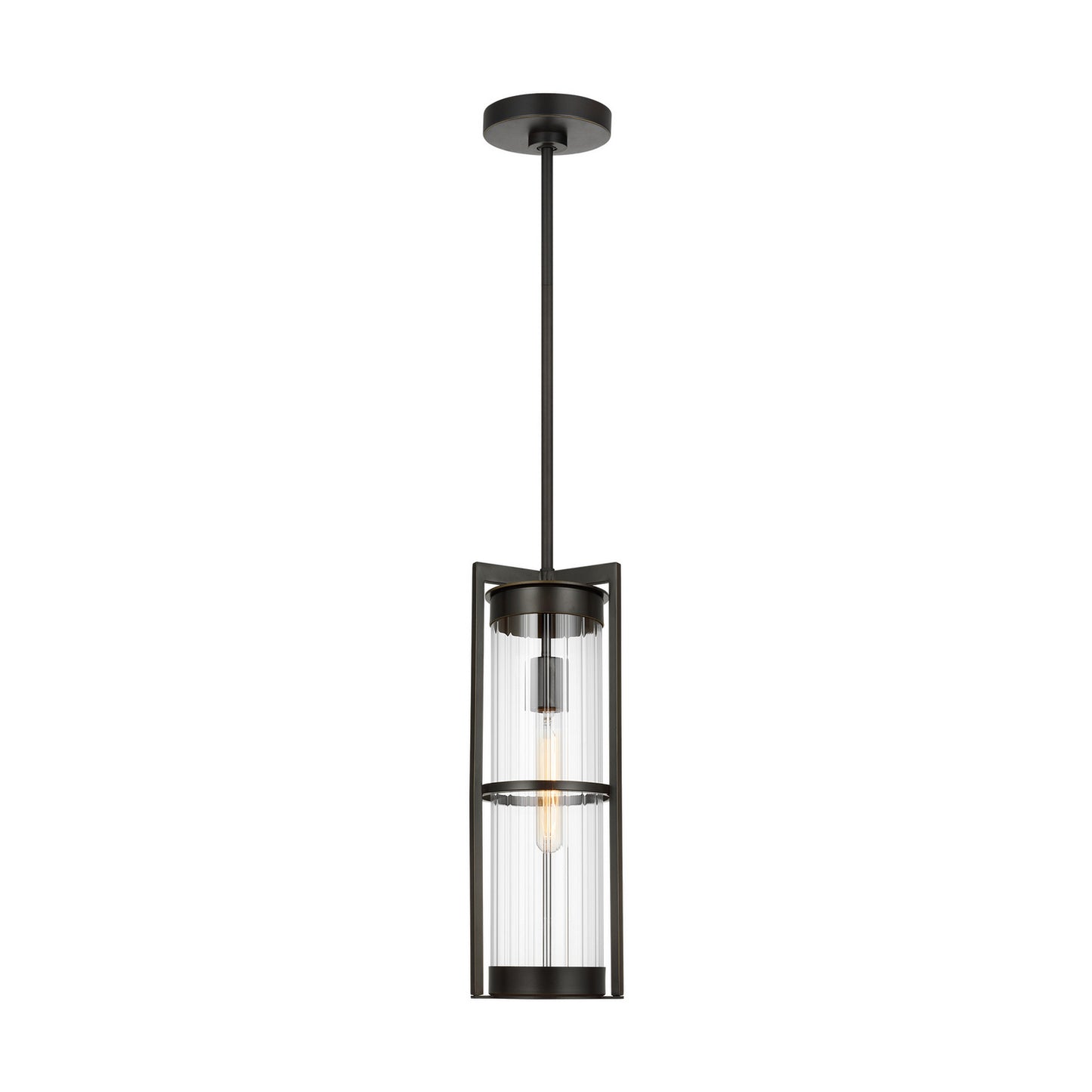 Alcona One Light Outdoor Pendant in Antique Bronze