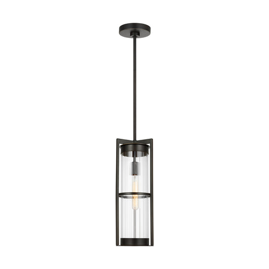 Alcona One Light Outdoor Pendant in Antique Bronze