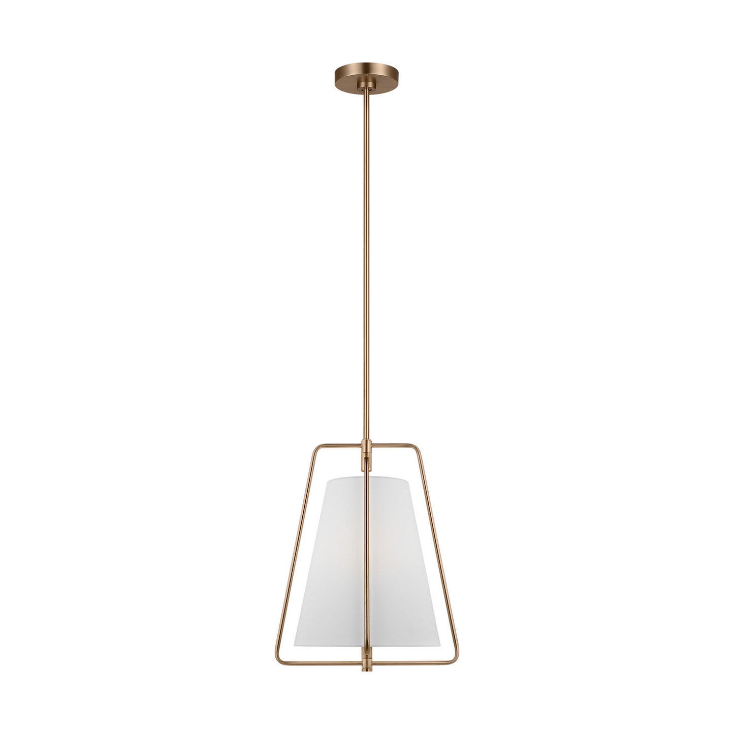 Allis One Light Pendant in Satin Brass