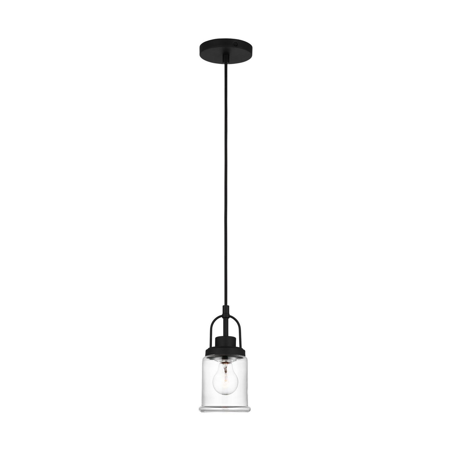 Anders One Light Pendant in Midnight Black