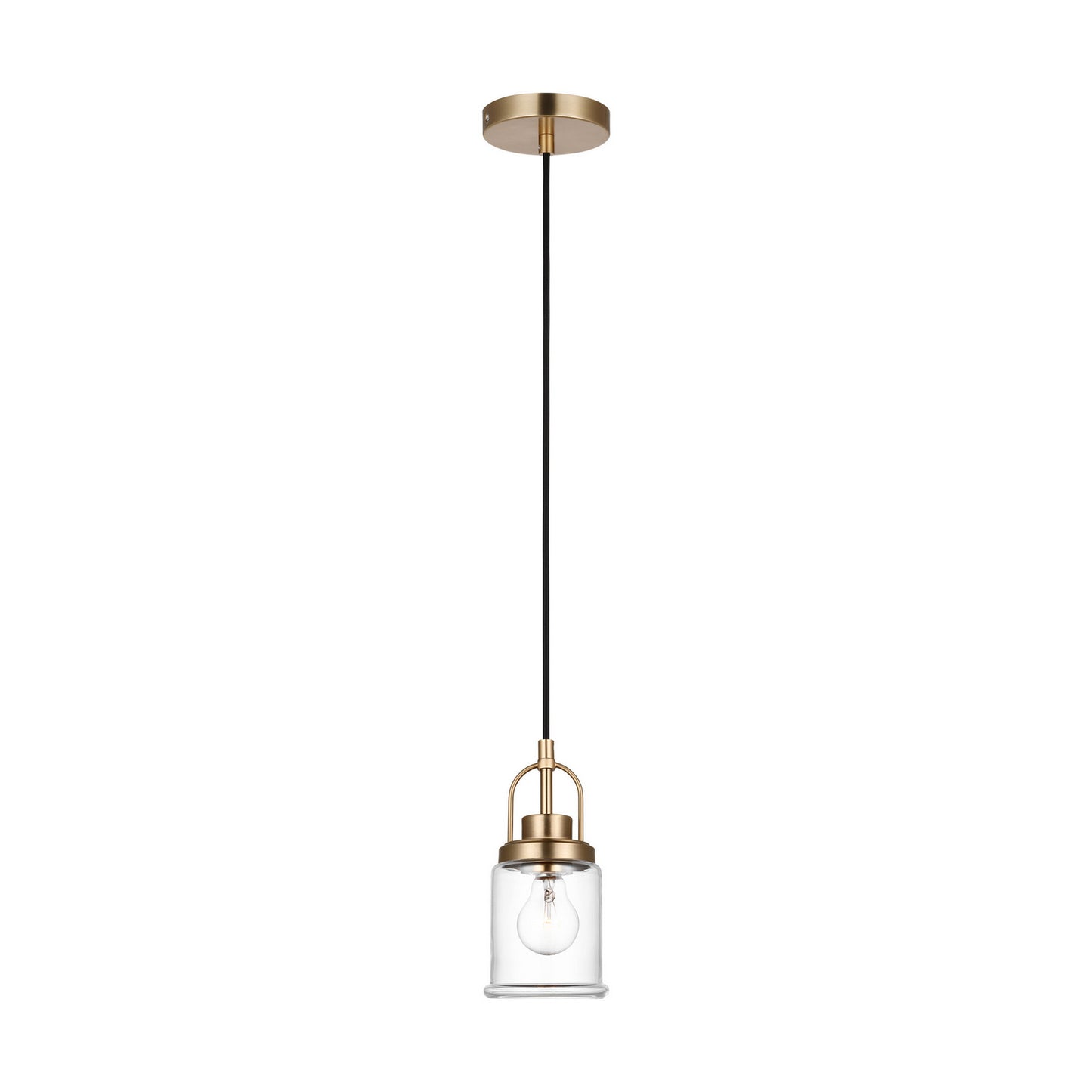 Anders One Light Pendant in Satin Brass