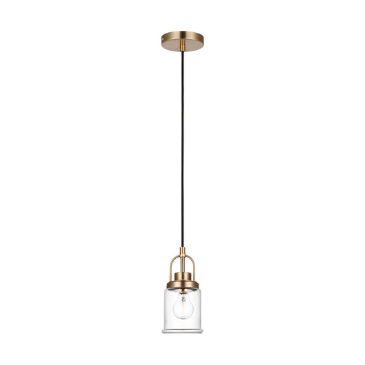 Anders One Light Pendant in Satin Brass