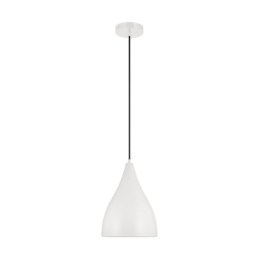Oden One Light Pendant in Matte White
