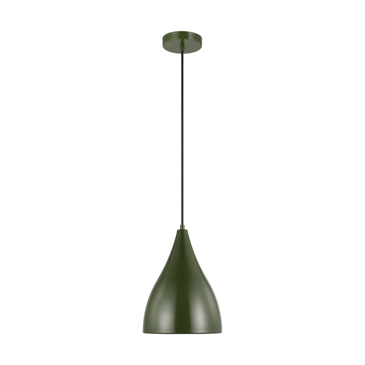 Oden One Light Pendant in Olive