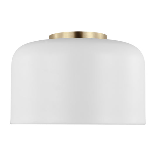 Malone One Light Flush Mount in Matte White