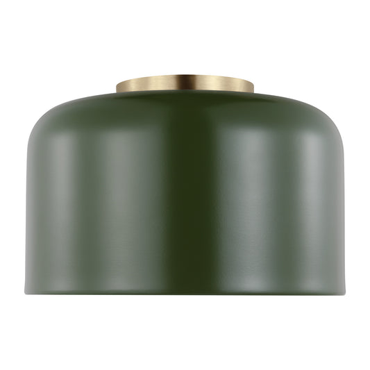 Malone One Light Flush Mount in Olive