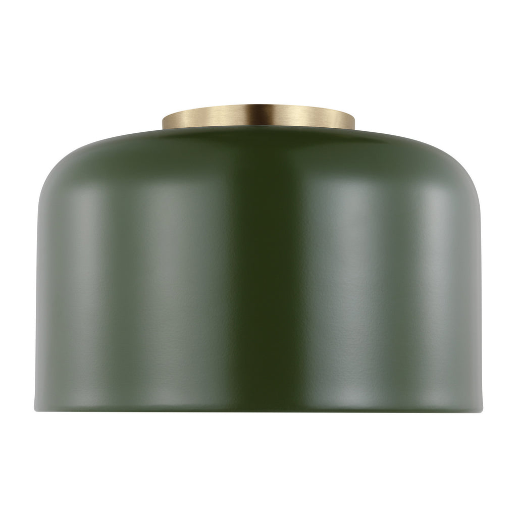 Malone LED Flush Mount in Olive