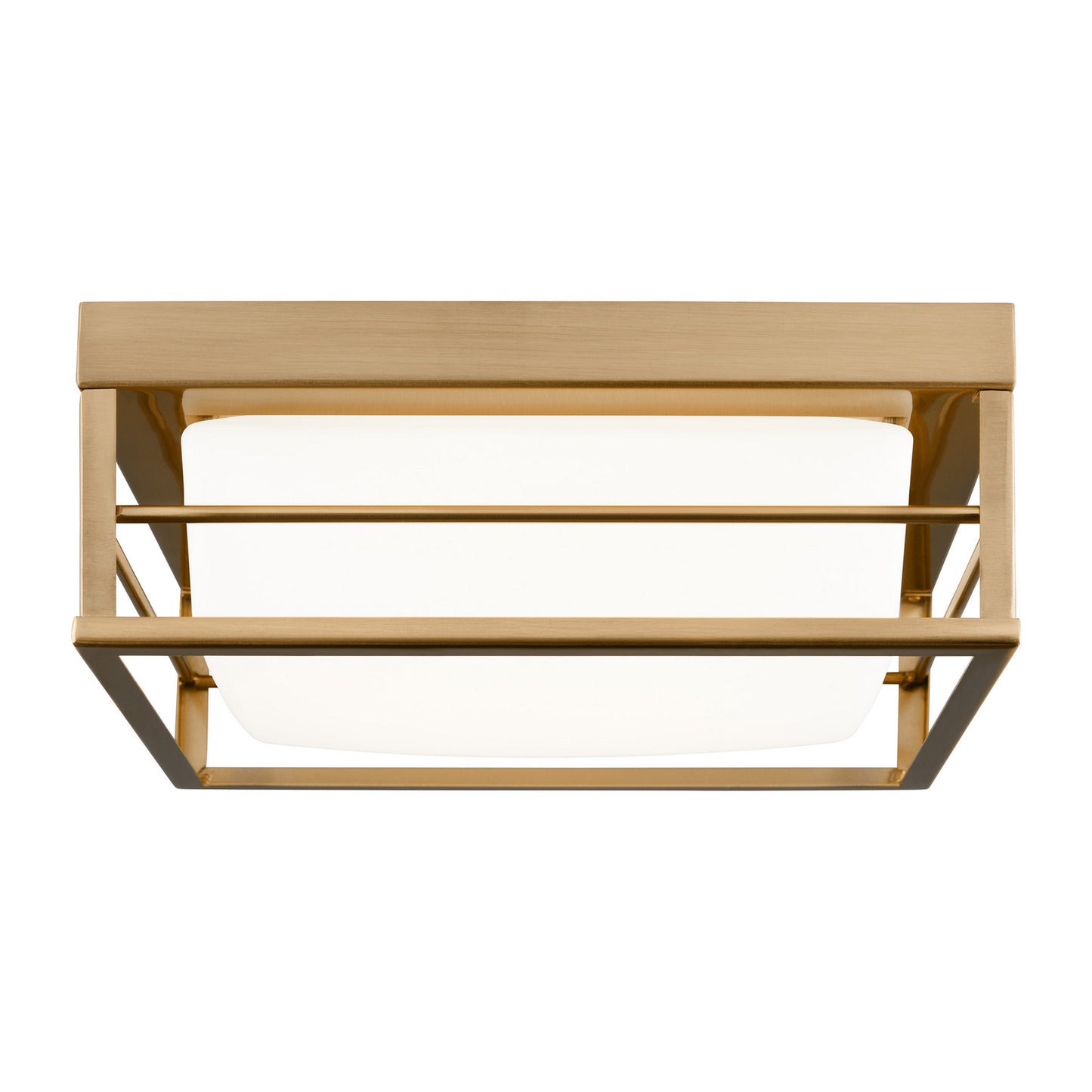 Dearborn LED Flush Mount in Satin Brass