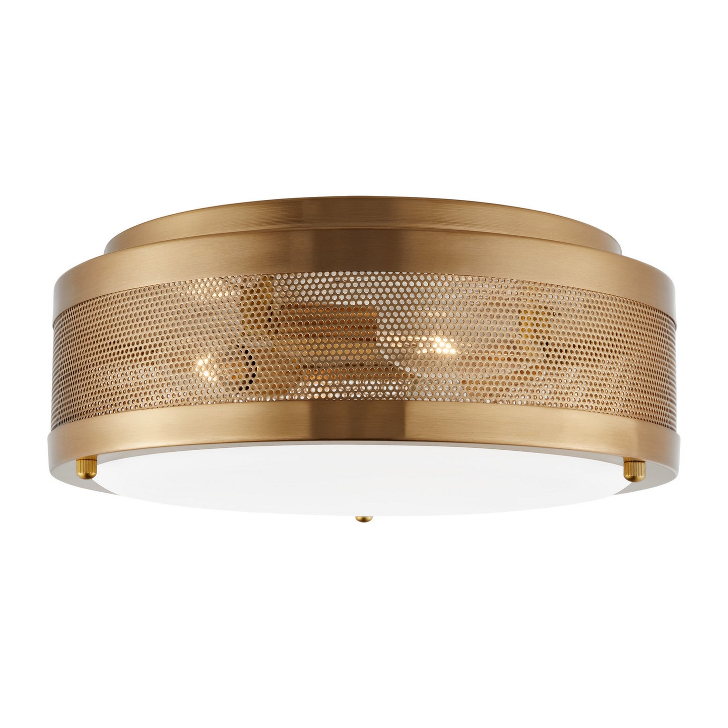 Vander LED Flush Mount in Satin Brass