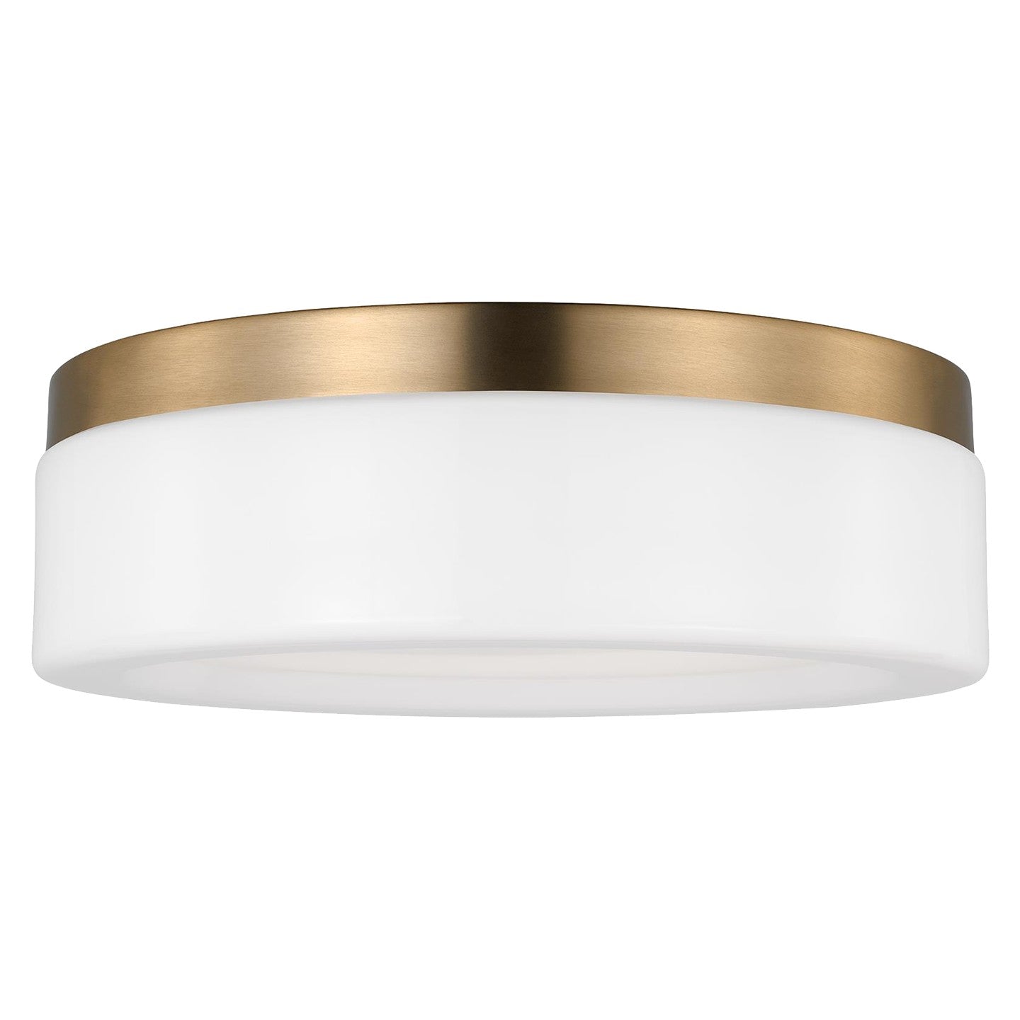 Rhett LED Flush Mount in Satin Brass