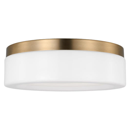 Rhett LED Flush Mount in Satin Brass