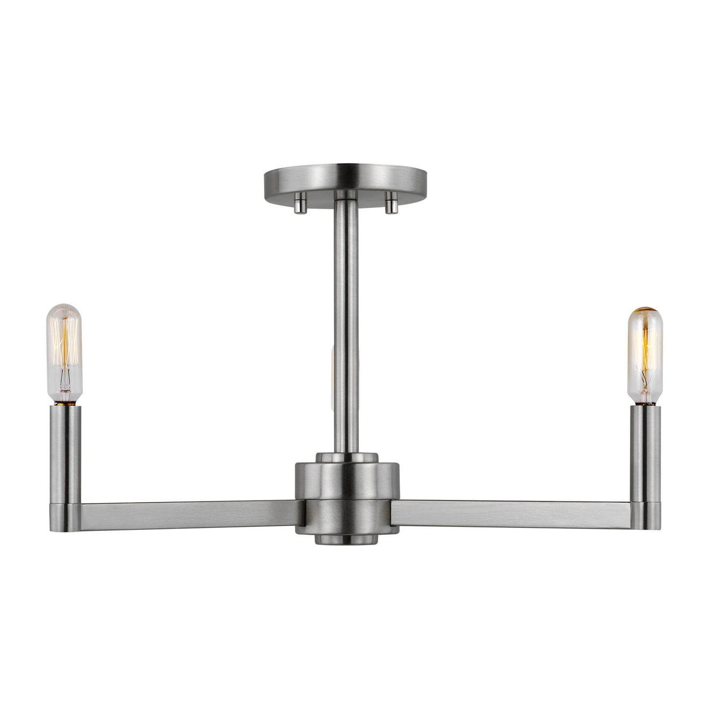 Fullton LED Semi-Flush Mount in Brushed Nickel