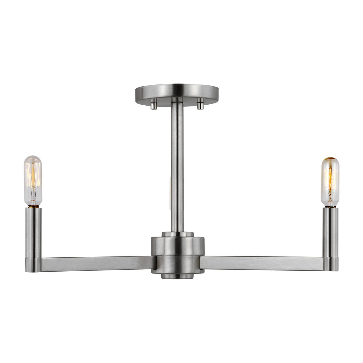 Fullton LED Semi-Flush Mount in Brushed Nickel
