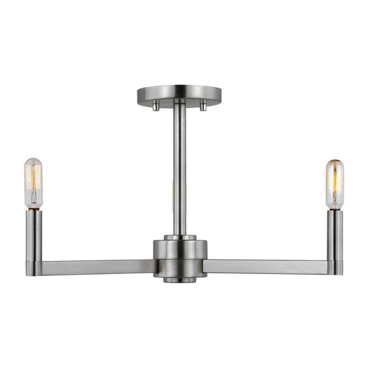 Fullton LED Semi-Flush Mount in Brushed Nickel