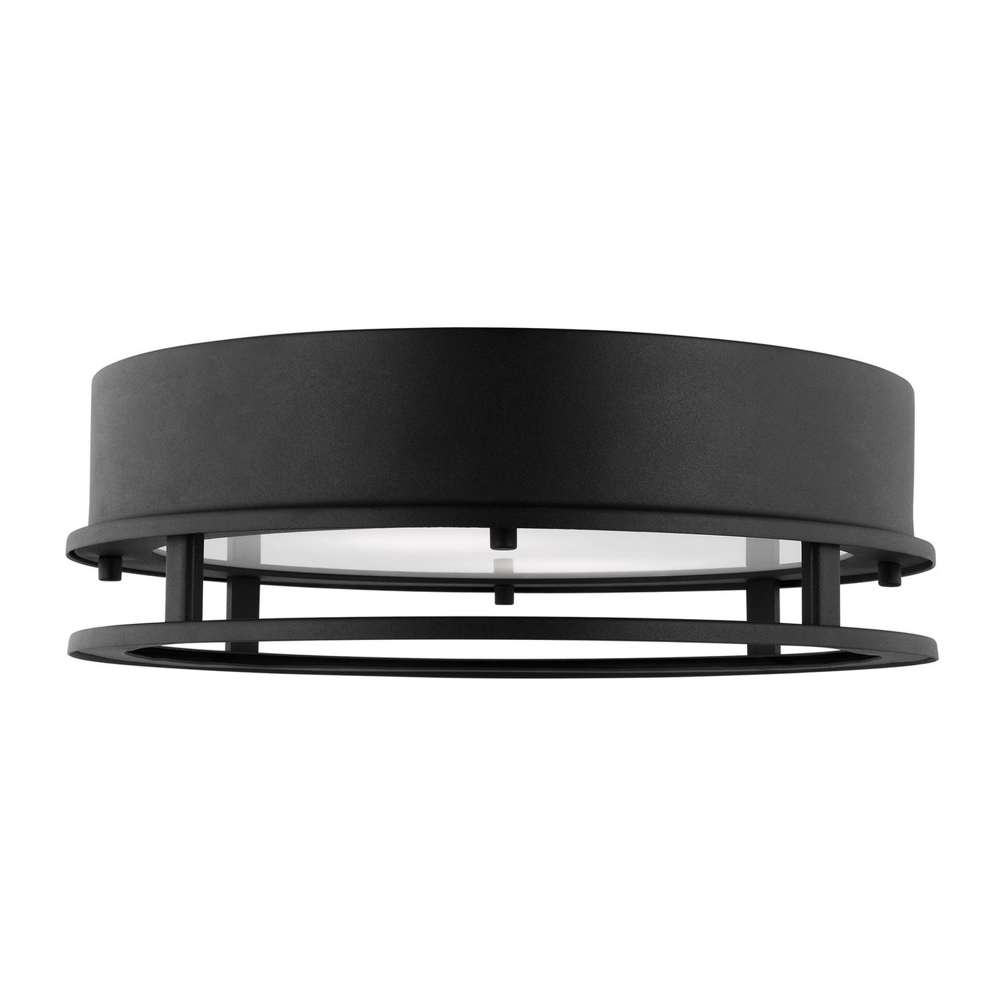 Union LED Outdoor Flush Mount in Black