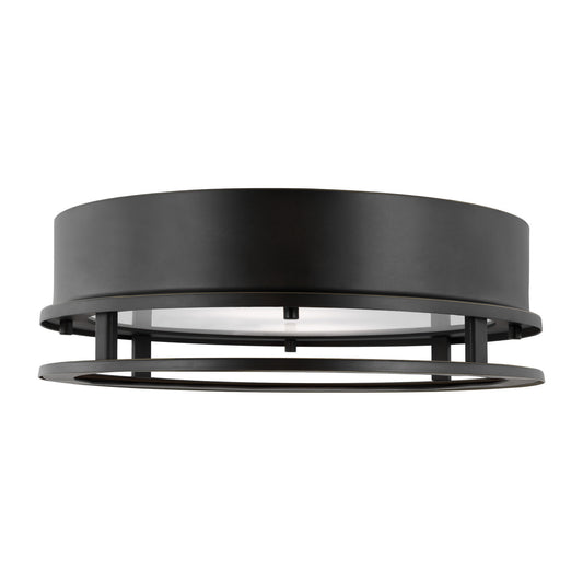 Union LED Outdoor Flush Mount in Antique Bronze