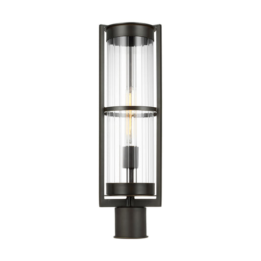 Alcona One Light Outdoor Post Lantern in Antique Bronze
