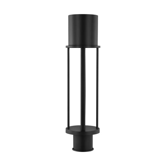 Union LED Outdoor Post Lantern in Black