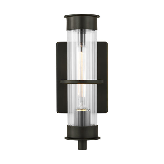 Alcona One Light Outdoor Wall Lantern in Antique Bronze