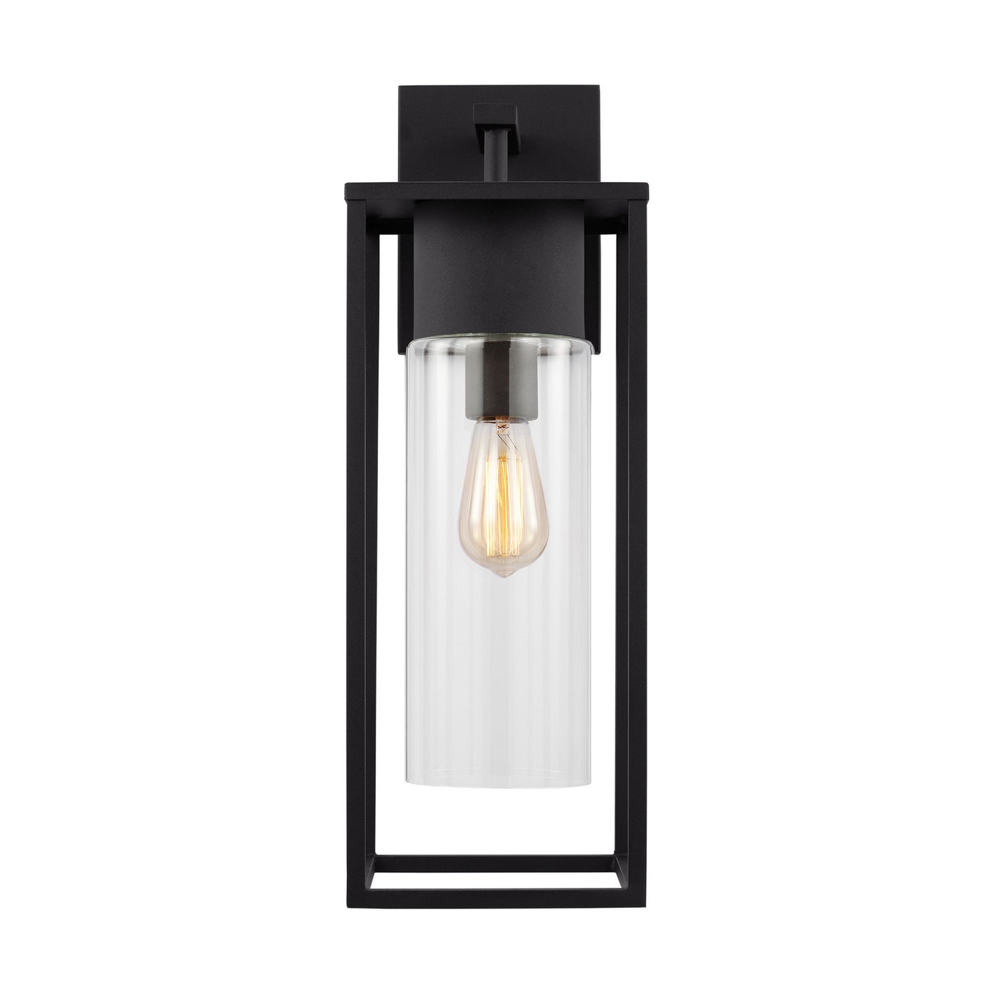 Vado One Light Outdoor Wall Lantern in Black