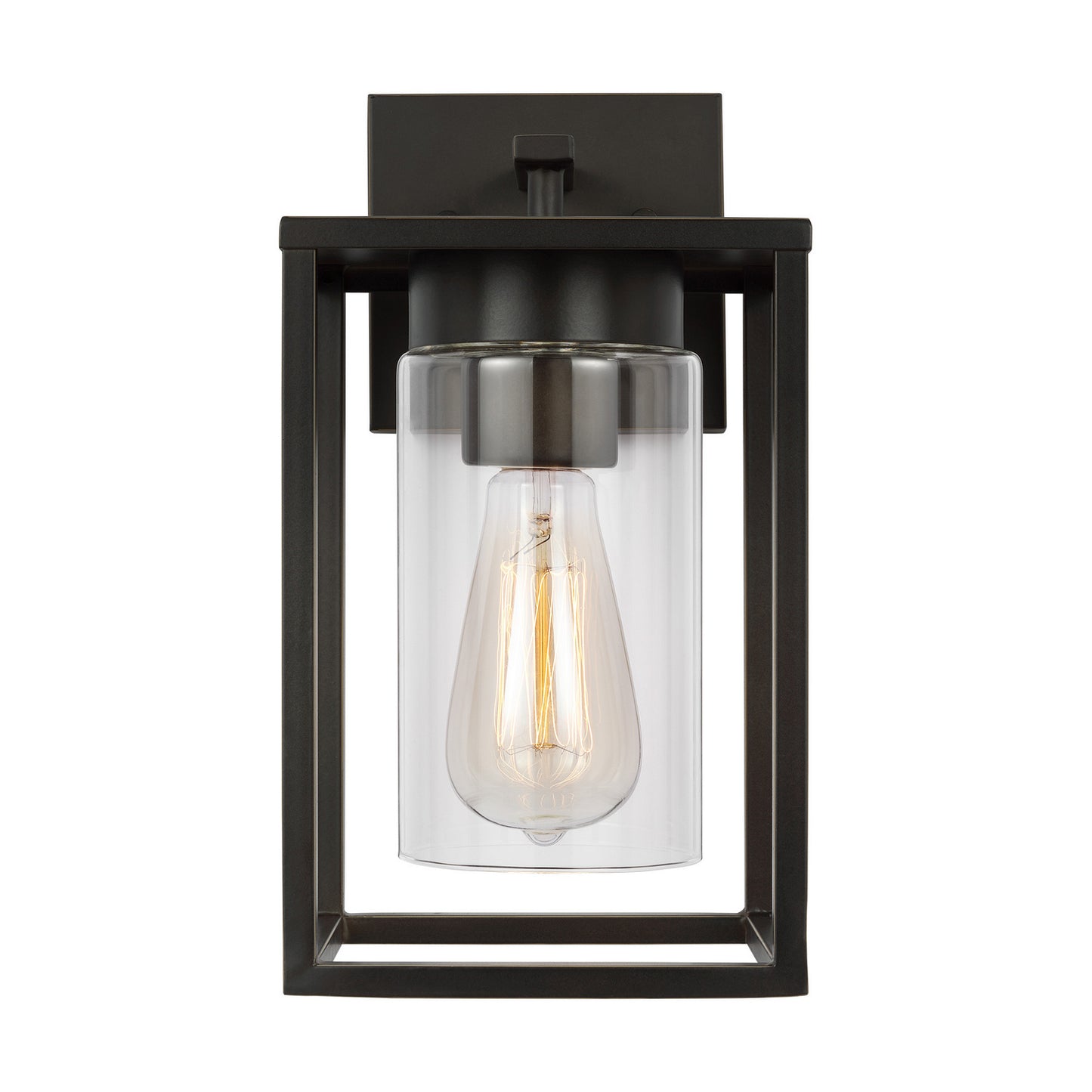 Vado One Light Outdoor Wall Lantern in Antique Bronze
