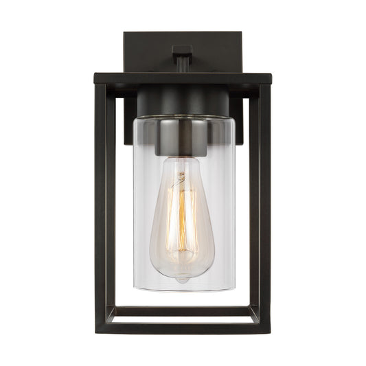 Vado One Light Outdoor Wall Lantern in Antique Bronze
